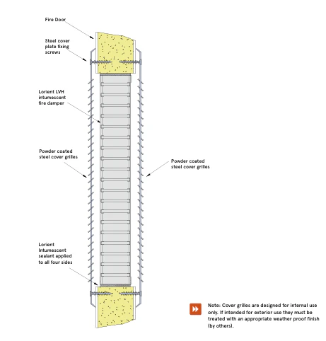 Lorient Intumescent fire rated grille kits - Image 2